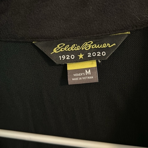 Eddie Bauer black travel raincoat jacket black medium - Picture 2 of 16